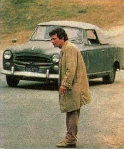 columbo with old car